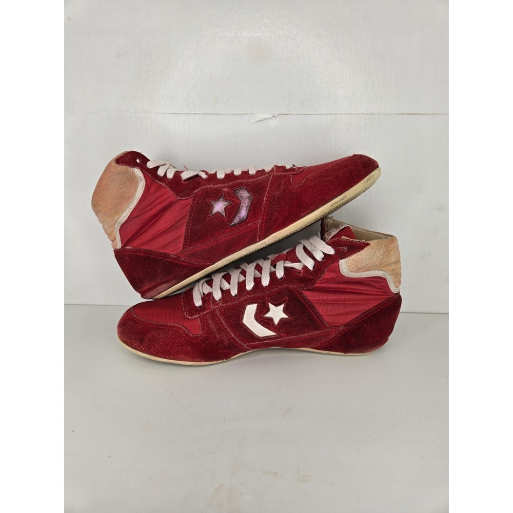 Vintage Converse Cliff Keen Wrestling Shoes Mens Size 8 Red RARE Boxing VTG - Picture 7 of 7